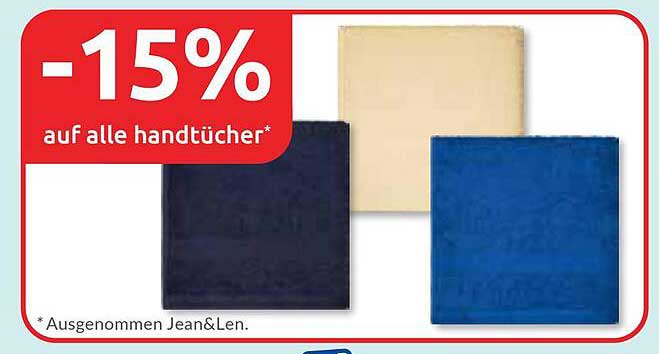 -15% auf alle Handtücher