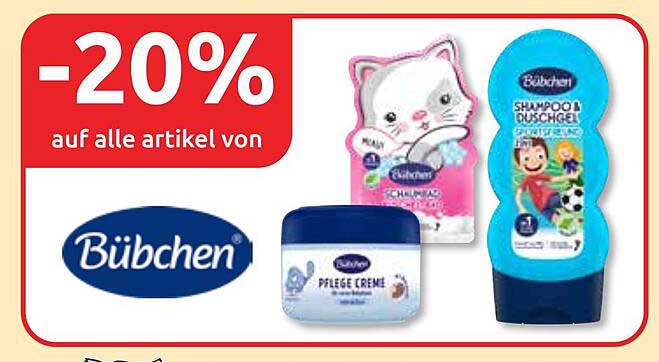 -20% auf alle Artikel von Bübchen