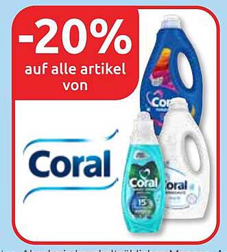 -20% auf alle Artikel von Coral