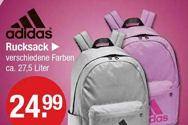 adidas Rucksack - verschiedene Farben, ca. 27,5 Liter