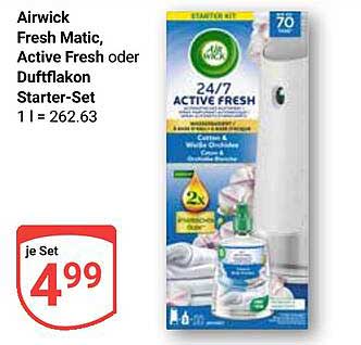 Airwick Fresh Matic, Active Fresh oder Duftflakon Starter-Set