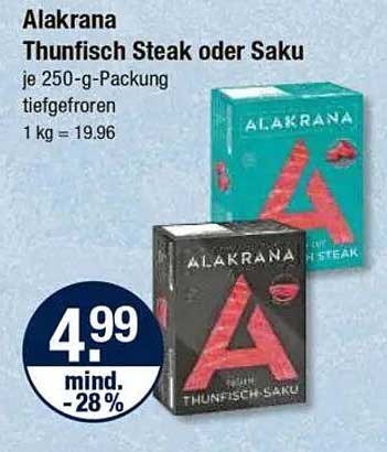 Alakrana Thunisch Steak oder Saku
