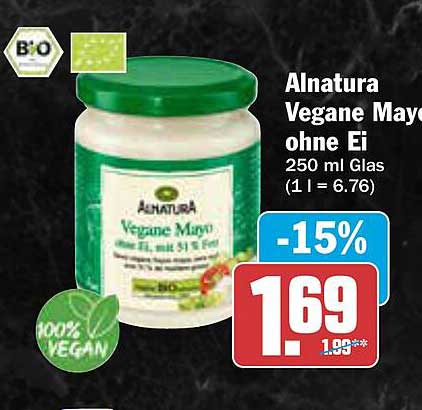 Alnatura Vegane Mayo ohne Ei 250 ml