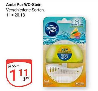 Ambi Pur WC-Stein Verschiedene Sorten, 1 l = 20,18
