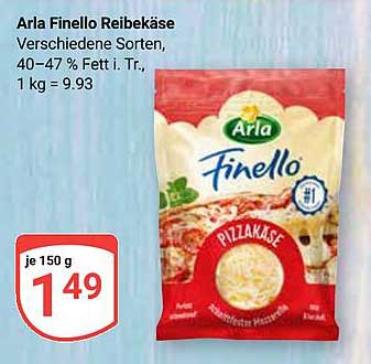 Arla Finello Reibekäse, verschiedene Sorten, 150 g für nur 1,49 €