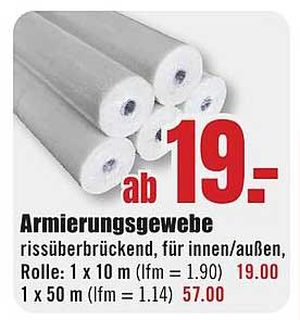 Armierungsgewebe rissüberbrückend für innen/außen