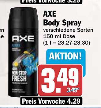 AXE Body Spray verschiedene Sorten 150 ml Dose