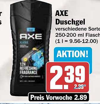 AXE Duschgel verschiedene Sorten 250-200 ml Flasche