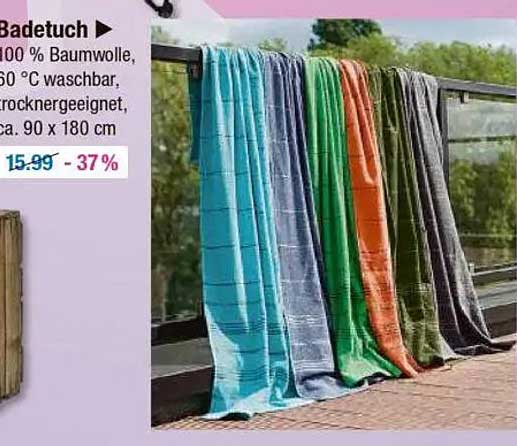 Badetuch 100 % Baumwolle, 90 x 180 cm