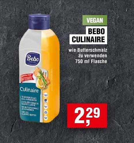 Bebo Culinaire - Veganer Fettmix 750 ml
