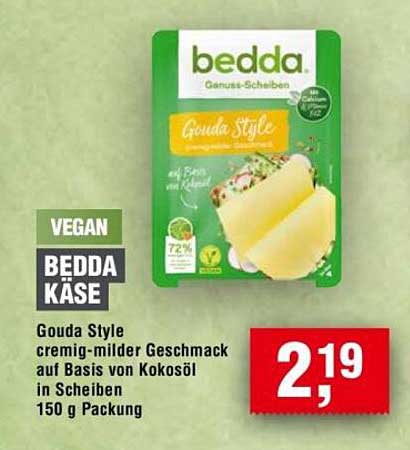 bedda Gouda Style - vegane Genuss-Scheiben