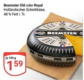 Beemster Old oder Royal Holländischer Schnittkäse, 48 % Fett i. Tr.