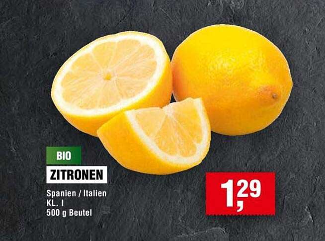 BIO ZITRONEN Spanien / Italien KL. I 500 g Beutel