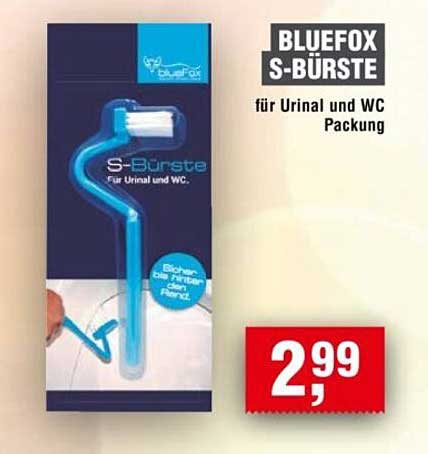 BLUEFOX S-BÜRSTE für Urinal und WC