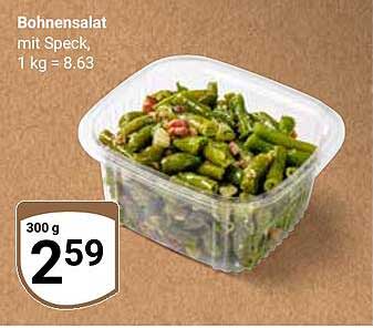 Bohnensalat mit Speck, 300 g