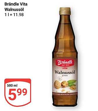 Brändle Vita Walnussöl 500 ml