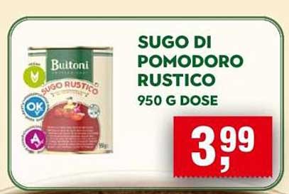 Buitoni Sugo di Pomodoro Rustico 950 g Dose