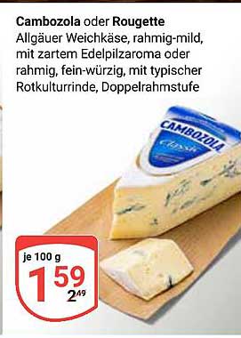 Cambozola oder Rougette - Allgäuer Weichkäse, rahmig-mild
