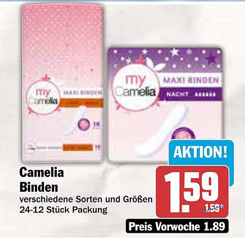 Camelia Binden - verschiedene Sorten und Größen 24-12 Stück Packung