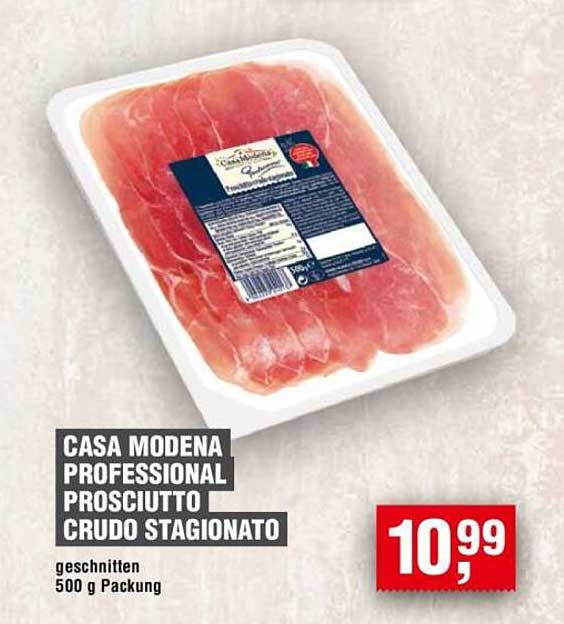 CASA MODENA PROFESSIONAL PROSCIUTTO CRUDO STAGIONATO 500 g