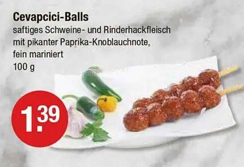 Cevapcici-Balls - saftiges Schweine- und Rinderhackfleisch