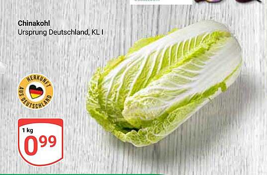 Chinakohl - Ursprung Deutschland, KL I
