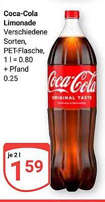Coca-Cola Limonade - Verschiedene Sorten, PET-Flasche