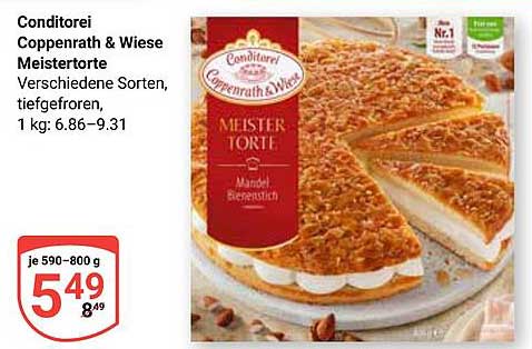 Conditorei Coppenrath & Wiese Meistertorte – verschiedene Sorten, tiefgefroren