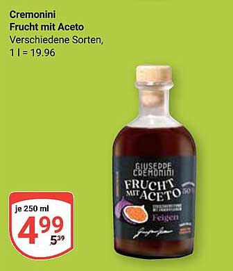 Cremonini Frucht mit Aceto - Verschiedene Sorten