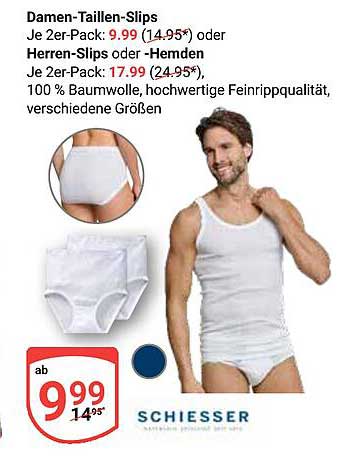 Damen-Taillen-Slips - Je 2er-Pack für nur 9,99 €