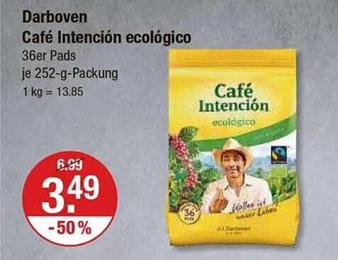 Darboven Café Intención ecológico 36er Pads