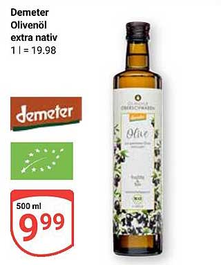 Demeter Olivenöl extra nativ 500 ml
