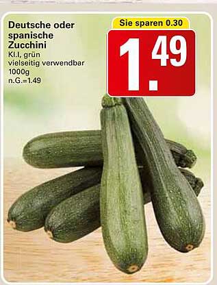 Deutsche oder spanische Zucchini