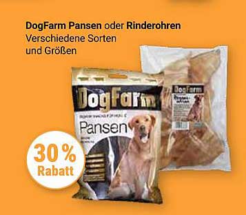 DogFarm Pansen oder Rinderohren - Verschiedene Sorten und Größen