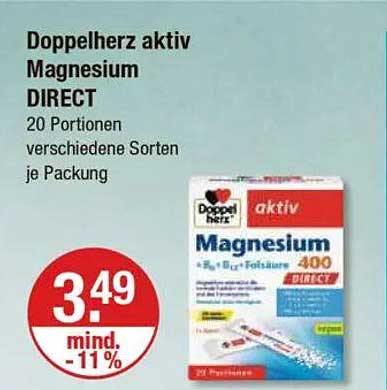 Doppelherz aktiv Magnesium DIRECT - 20 Portionen