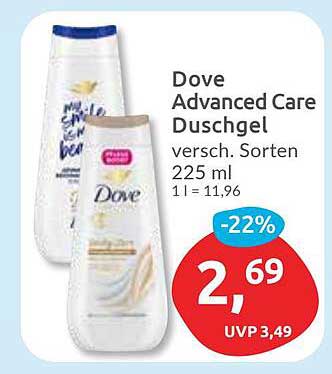 Dove Advanced Care Duschgel versch. Sorten 225 ml