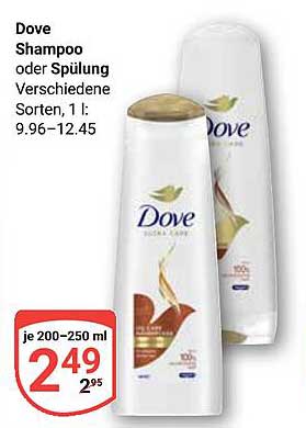 Dove Shampoo oder Spülung verschiedene Sorten, 1 l: 9.96–12.45