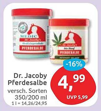 Dr. Jacoby Pferdesalbe - verschiedene Sorten