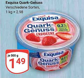 Exquisa Quark-Genuss Erdbeere 500g