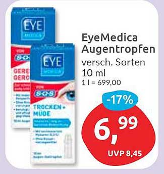 EyeMedica Augentropfen, verschiedene Sorten 10 ml