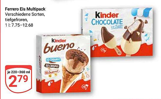 Ferrero Eis Multipack - Verschiedene Sorten, tiefgefroren