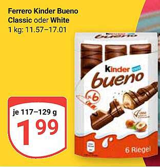 Ferrero Kinder Bueno Classic oder White
