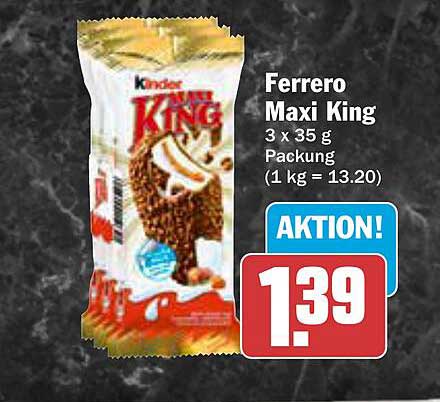 Ferrero Maxi King 3 x 35 g Packung