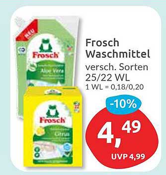 Frosch Waschmittel – Verschiedene Sorten 25/22 WL