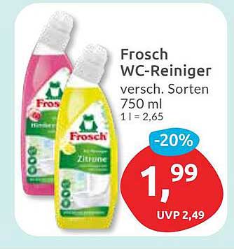 Frosch WC-Reiniger - Verschiedene Sorten 750 ml