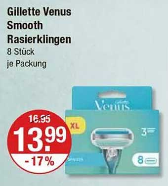 Gillette Venus Smooth Rasierklingen 8 Stück je Packung