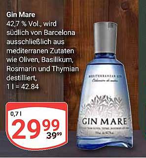 Gin Mare 0,7l zum Spezialpreis