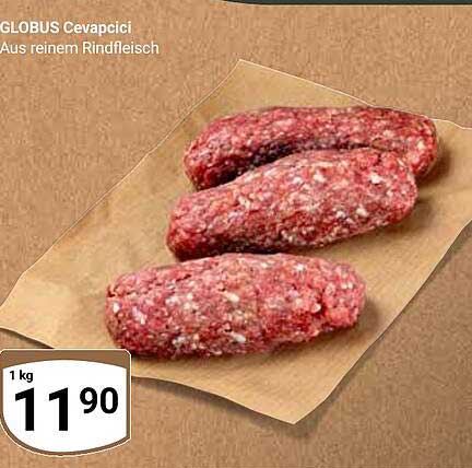 GLOBUS Cevapcici aus reinem Rindfleisch
