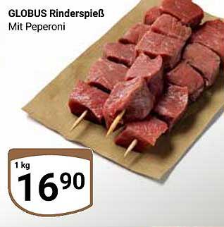 GLOBUS Rinderspieß Mit Peperoni
