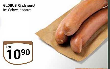 GLOBUS Rindswurst im Schweinedarm